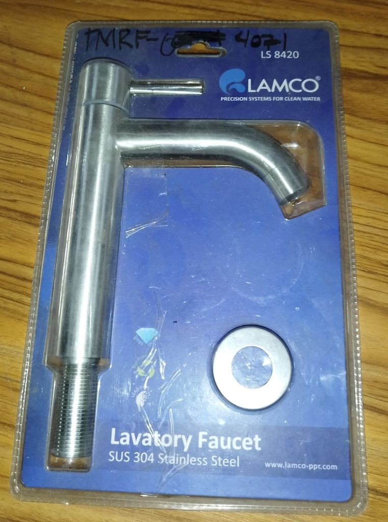 PM00575 - LAMCO LAVATORY FAUCET STAINLESS STEEL
