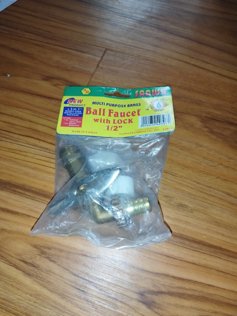 PM00580 - SANWA BALL FAUCET WITH LOCK 1/2"